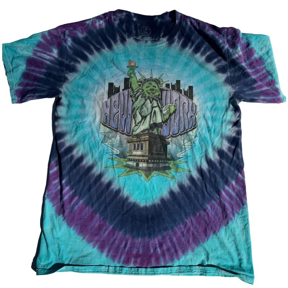 Grateful Dead coast to coast sun dog New York City large tie dye t shirt